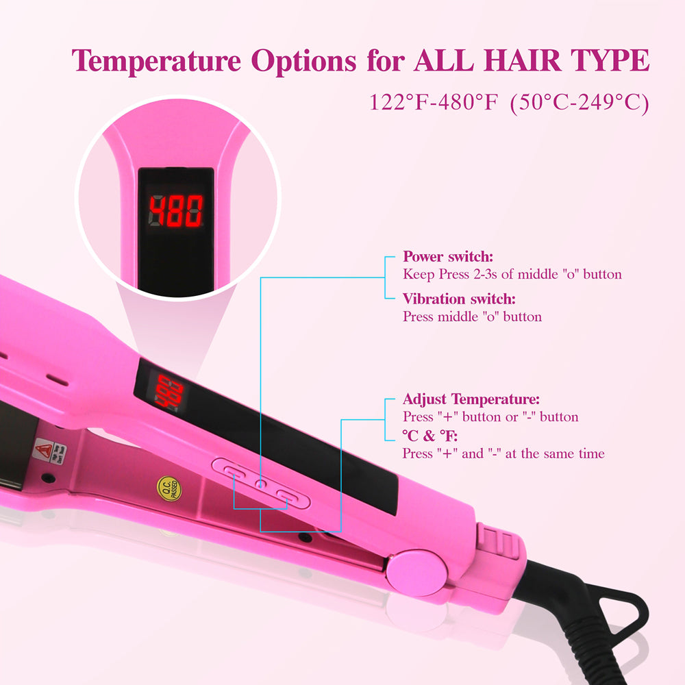 Titanium Vibrating Hair Straightener